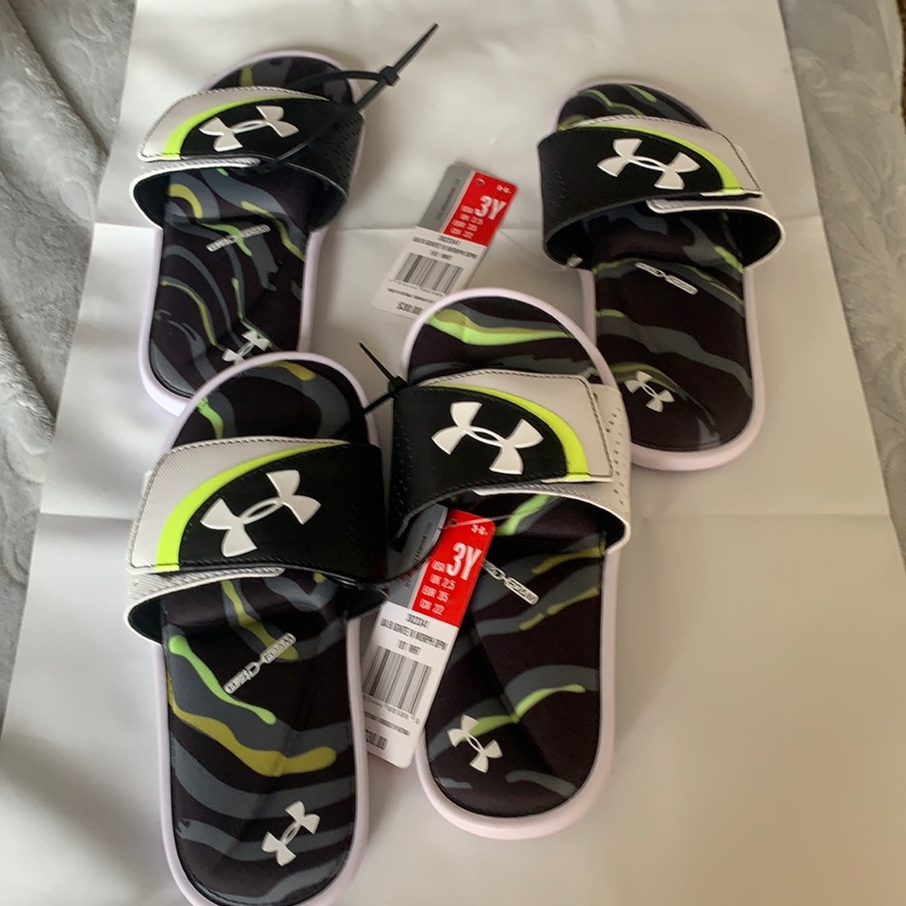 Under Armour youth slides